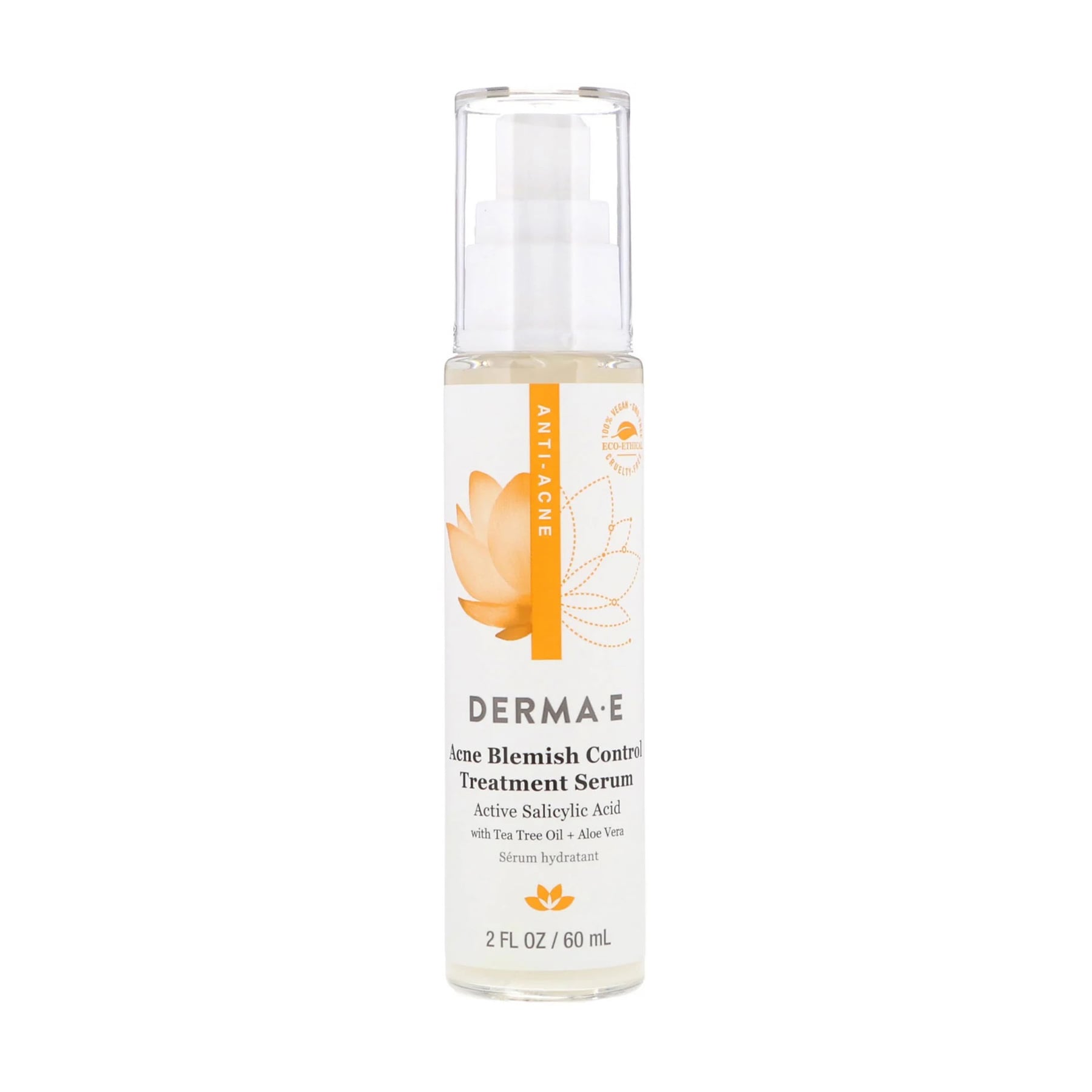 Протизапальна сироватка для обличчя Derma E Acne Blemish Control Treatment Serum для проблемної шкіри, 60 мл